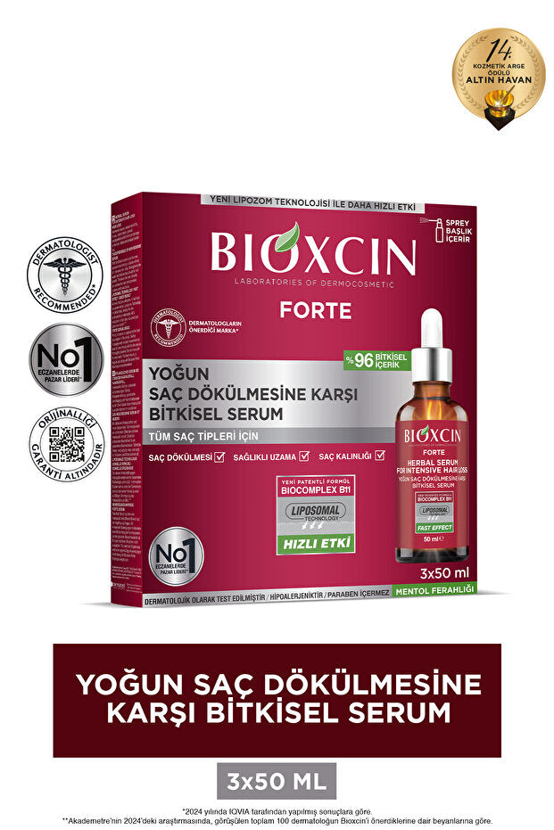 Bioxcin Forte Yoğun Saç Dökülmesine Karşı Bitkisel Serum